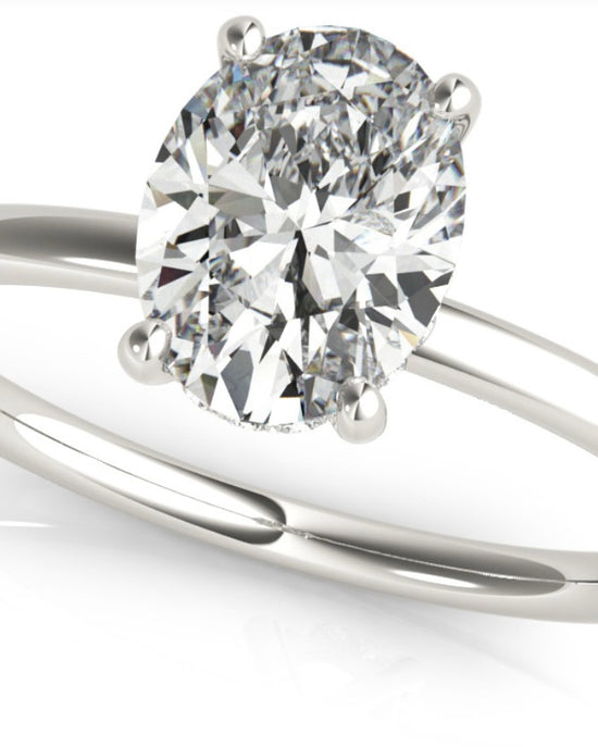 Oval cut Diamond Engagement Ring
