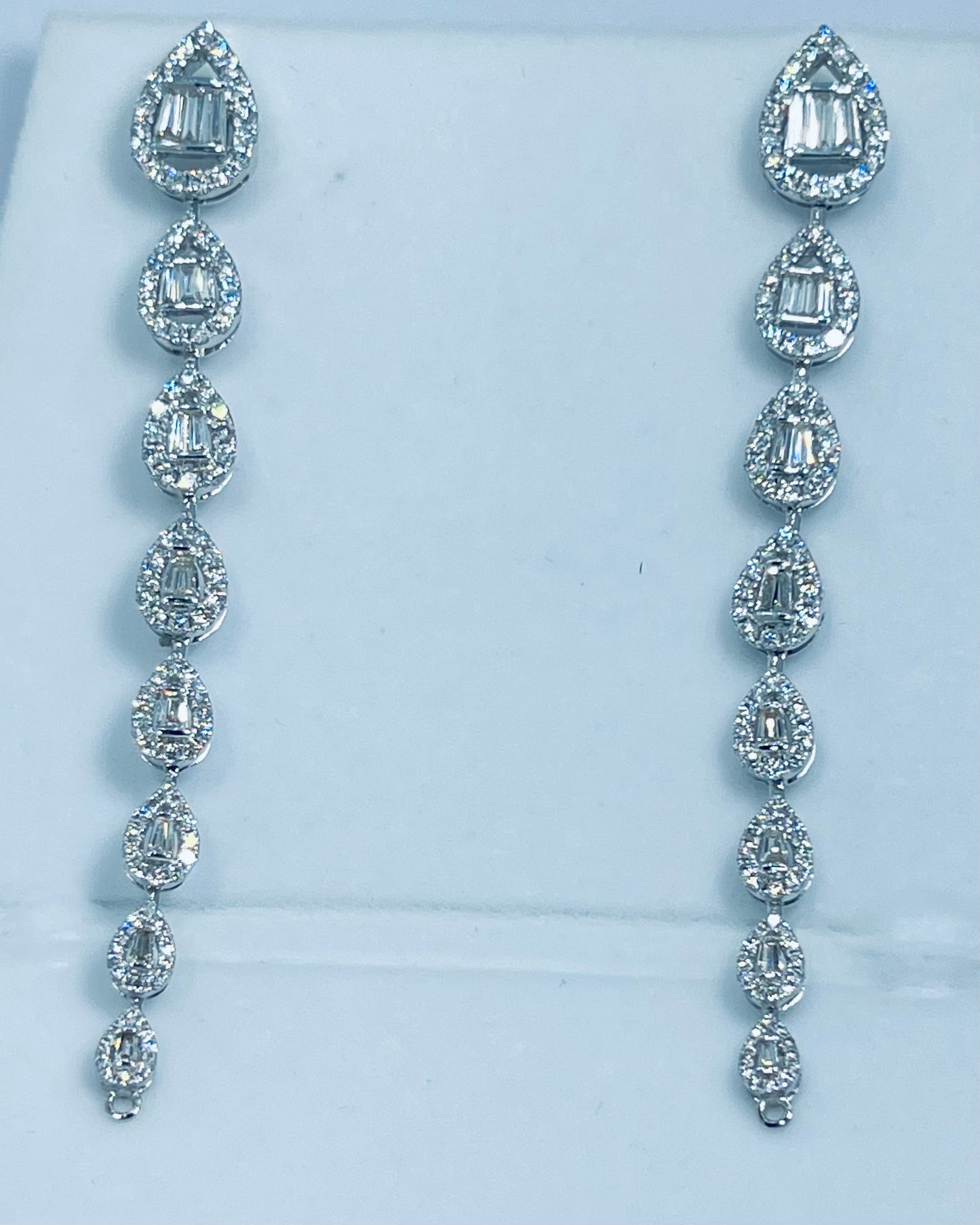 Dangling Diamond Earrings
