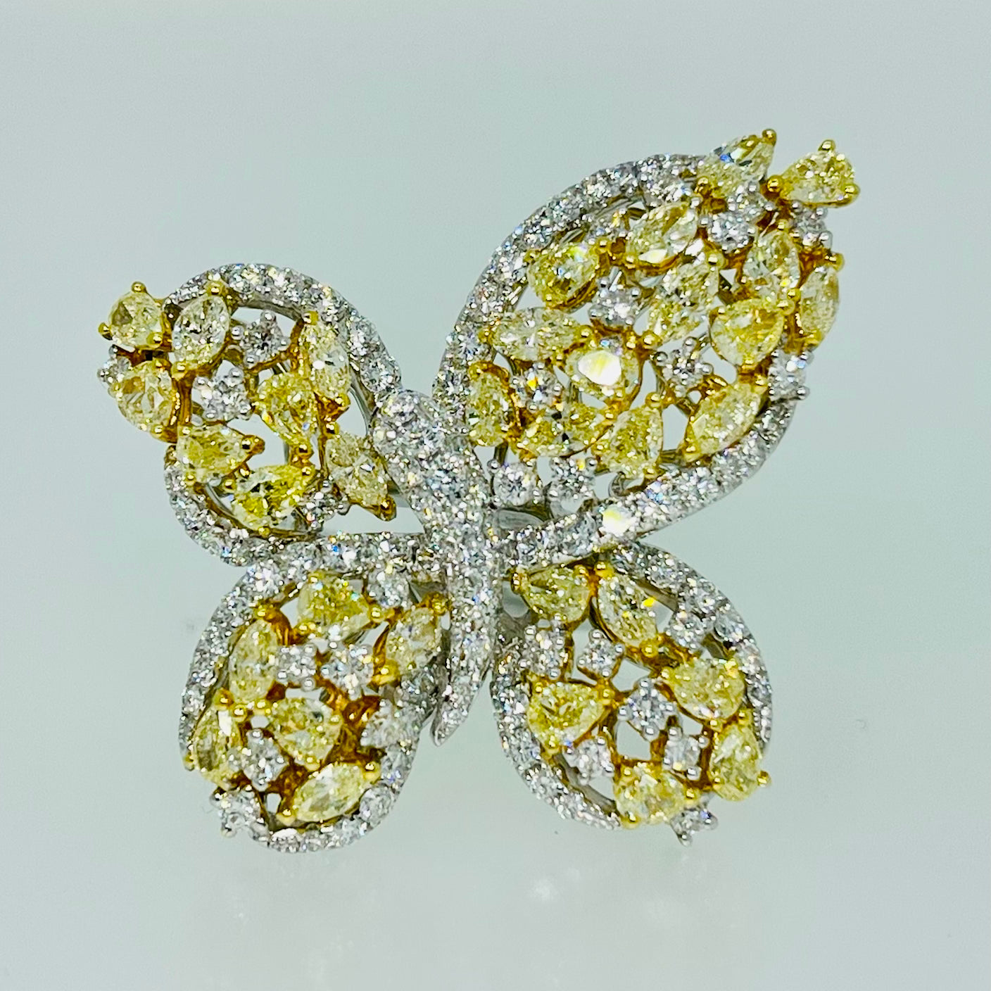 Butterfly Yellow Diamond Ring