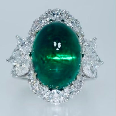 Cabochon Emerald Ring