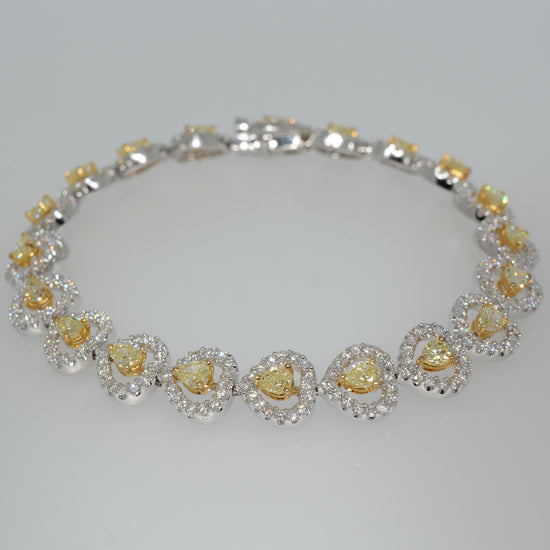 Fancy Yellow Diamond Bracelet