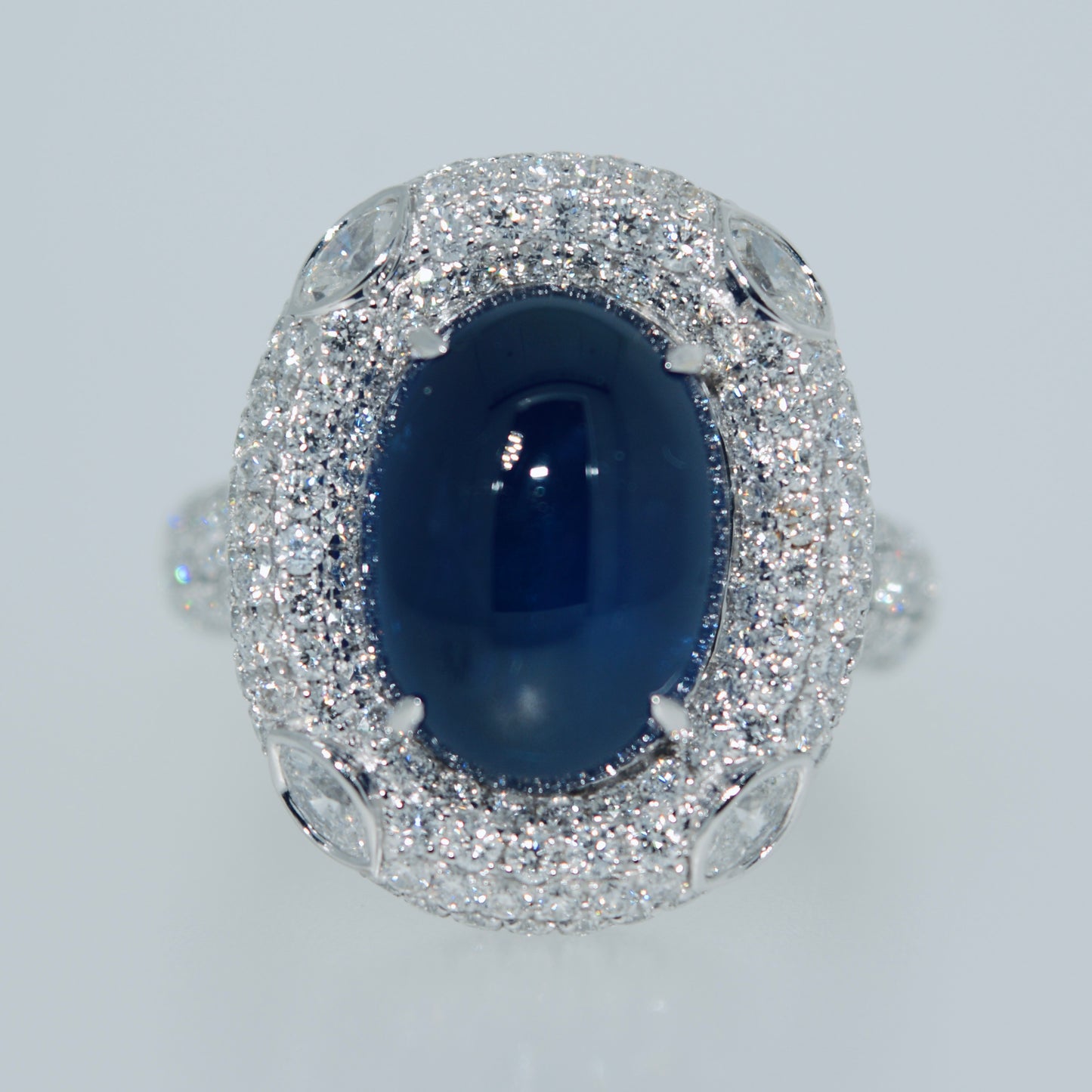 Cabochon Sapphire Ring