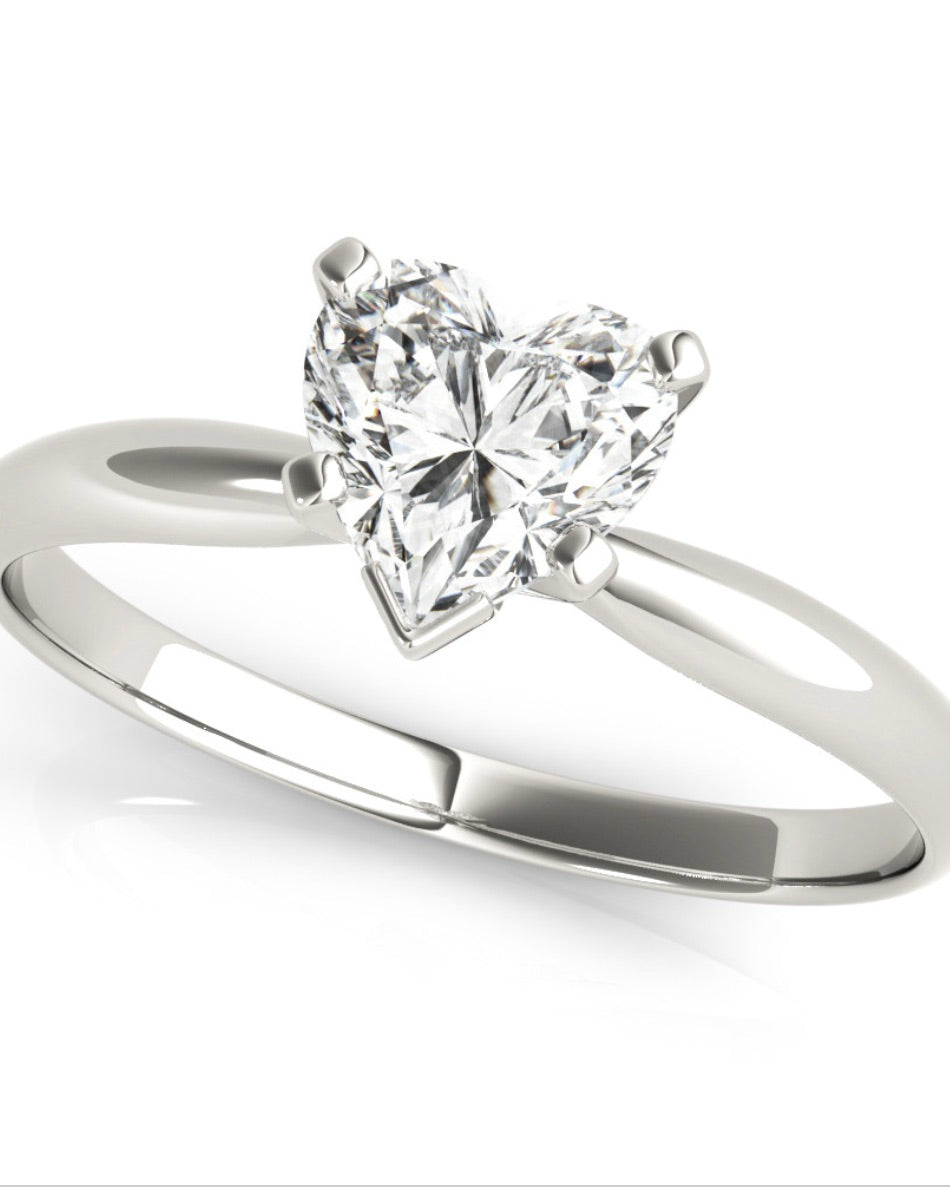 Heart Shape Diamond Engagement Ring