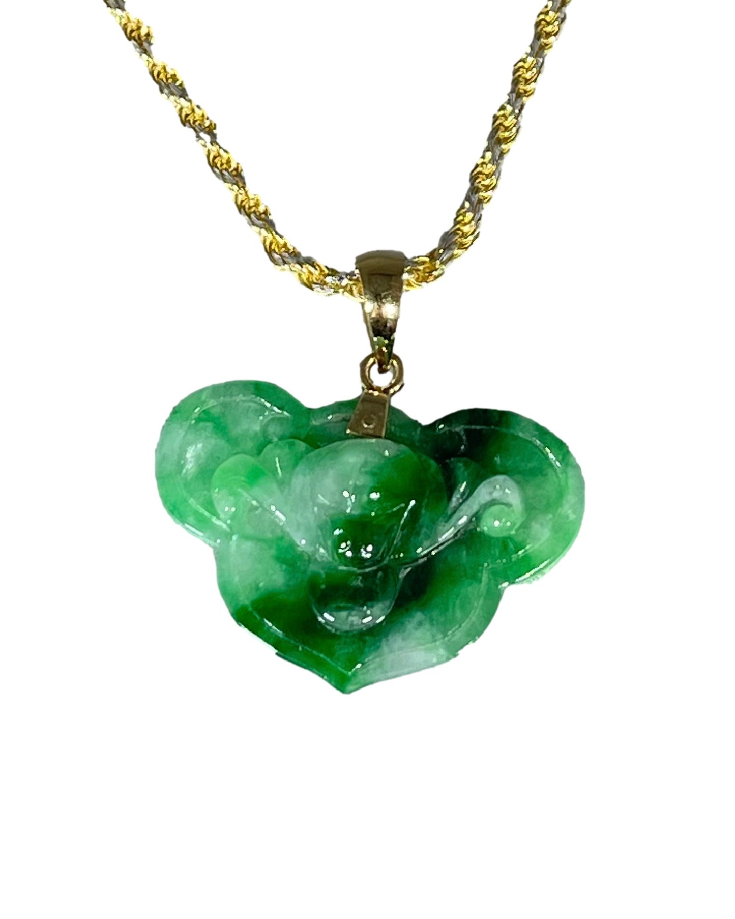 Green Jade Good Luck Symbol Pendant