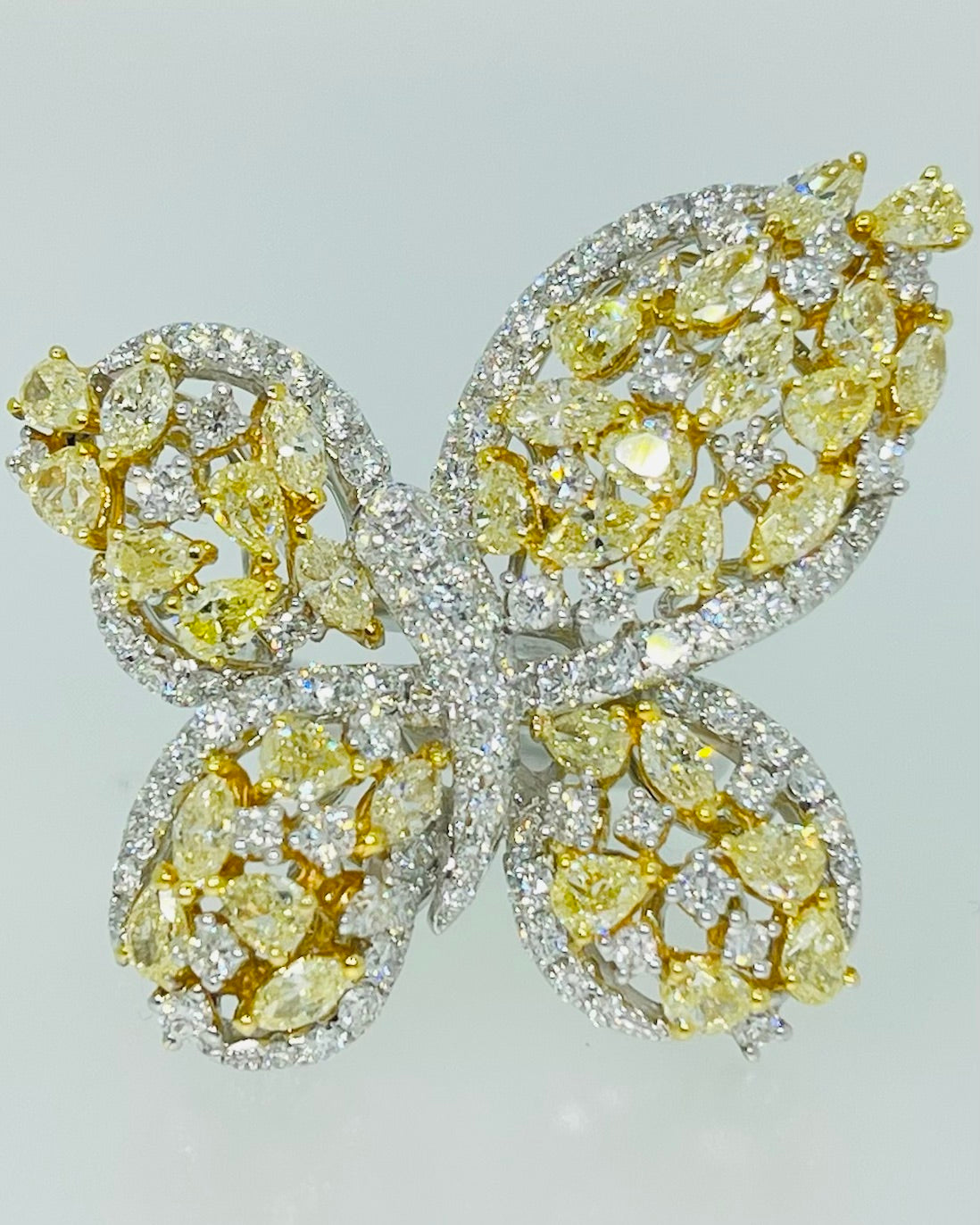 Butterfly Yellow Diamond Ring