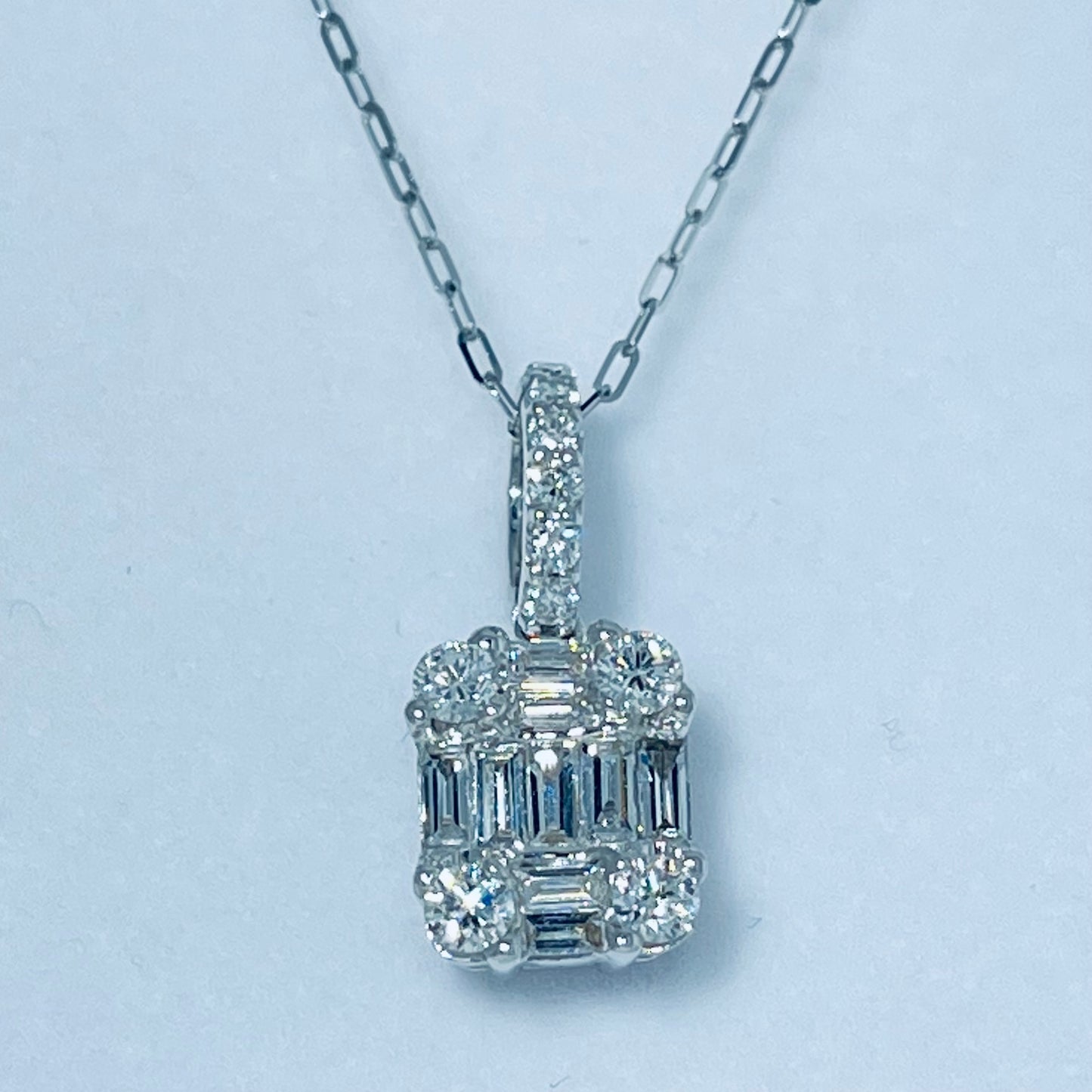 Cluster Diamond Pendant