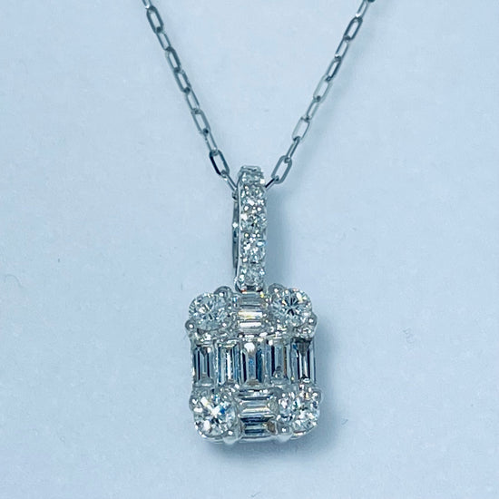 Cluster Diamond Pendant