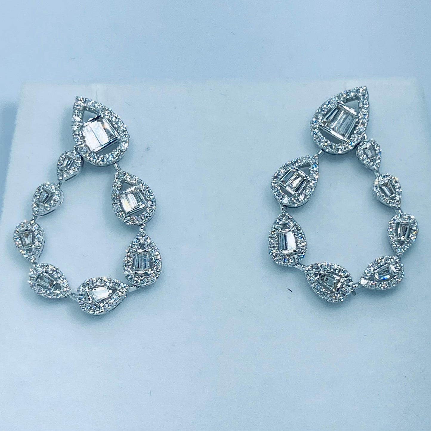 Dangling Diamond Earrings