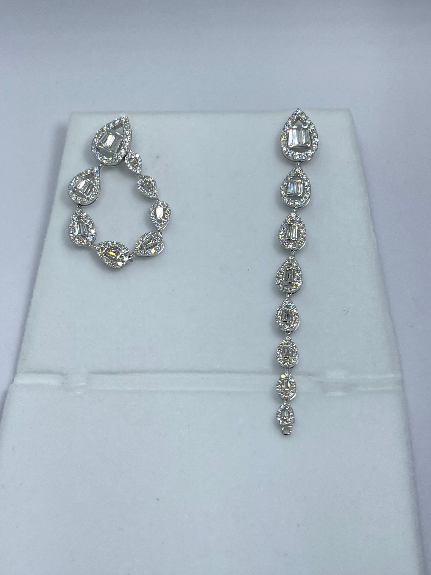 Dangling Diamond Earrings