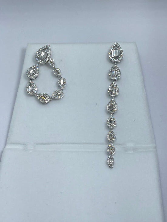 Dangling Diamond Earrings