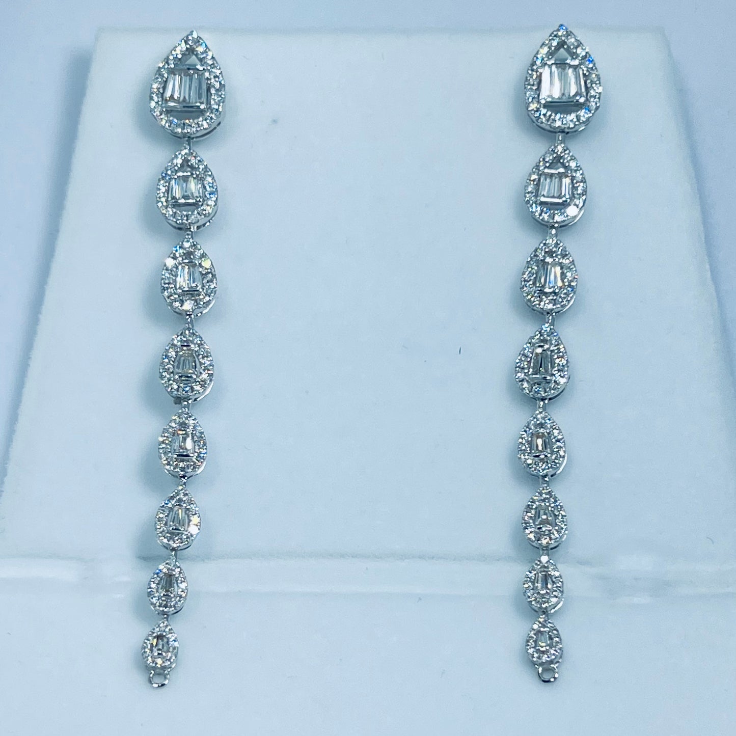 Dangling Diamond Earrings