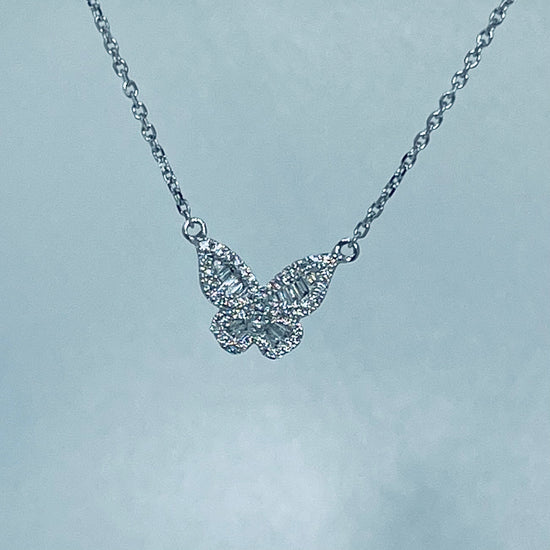 Butterfly Diamond Necklace