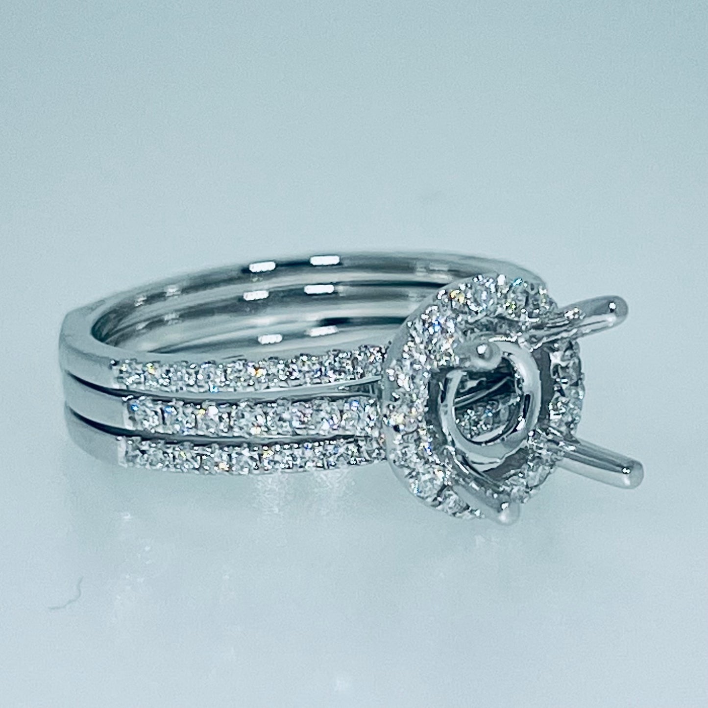 Semi-Mount Diamond Ring with Ring Guard