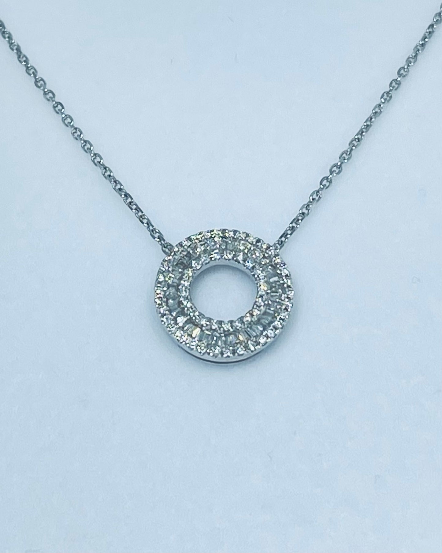 Diamond Circle Necklace