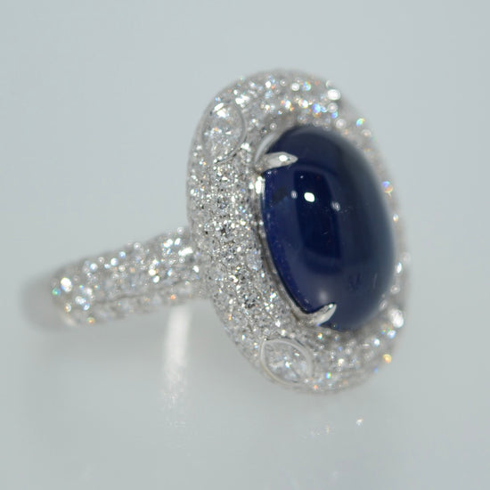 Cabochon Sapphire Ring