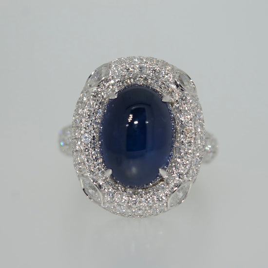 Cabochon Sapphire Ring