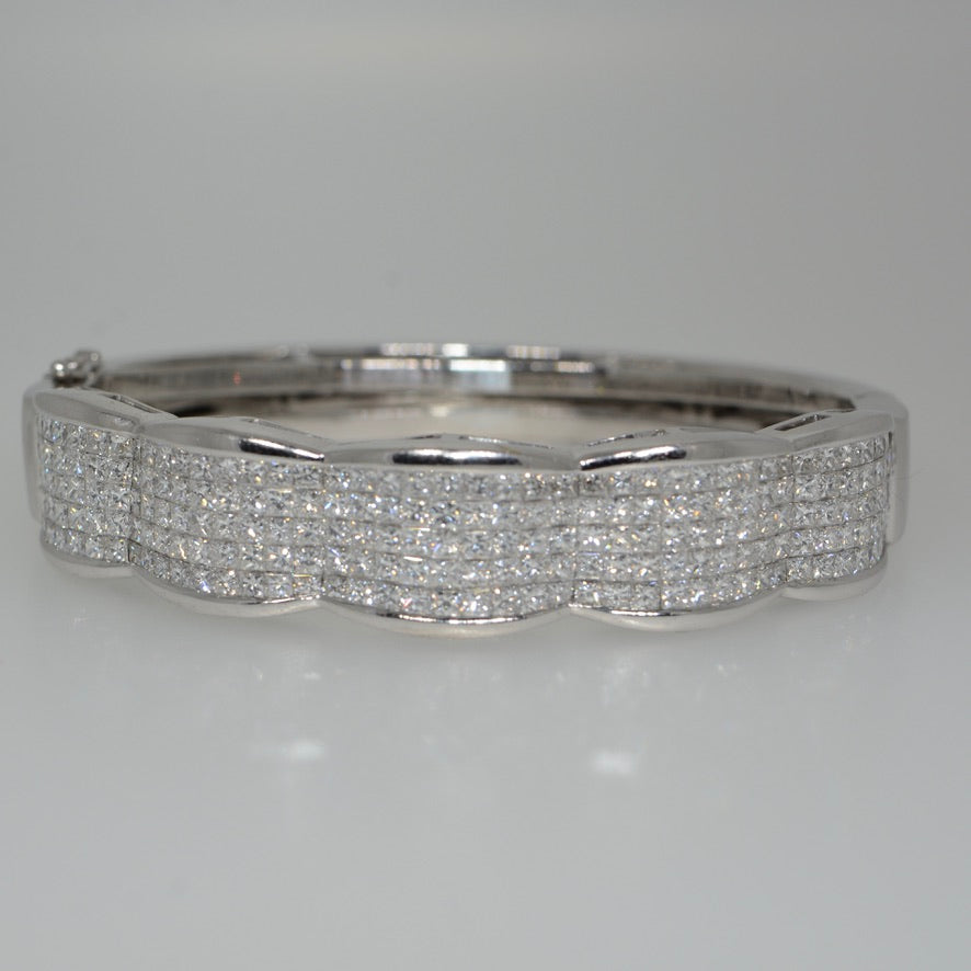 White Diamond Bangle