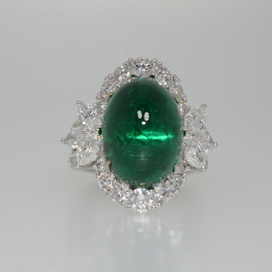 Cabochon Emerald Ring