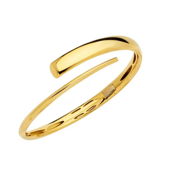 18K Yellow Gold Wrap Bangle