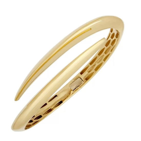 14K Yellow Gold High Polish Cuff