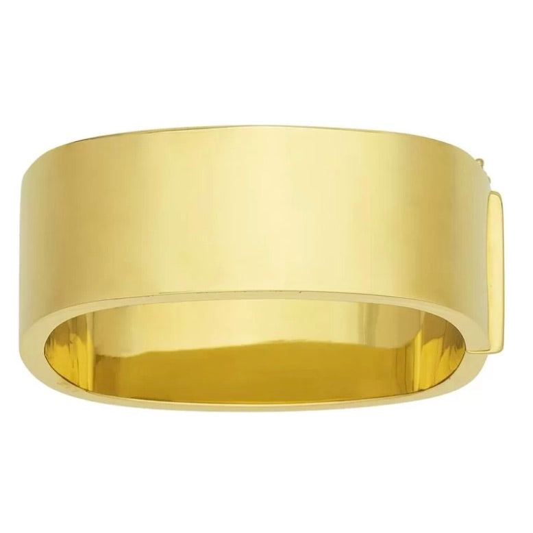 14K Yellow Gold Square Bangle