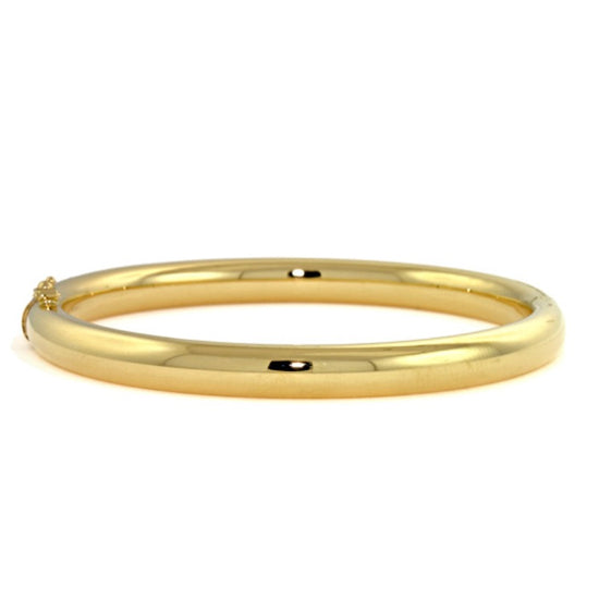 18K Yellow Gold Tube Bangle