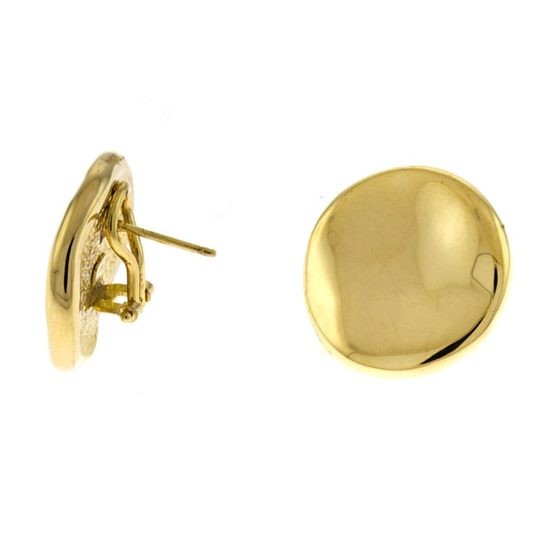 14K Yellow Gold Stud Earrings