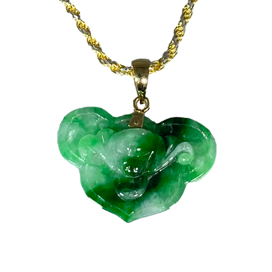 Green Jade Good Luck Symbol Pendant