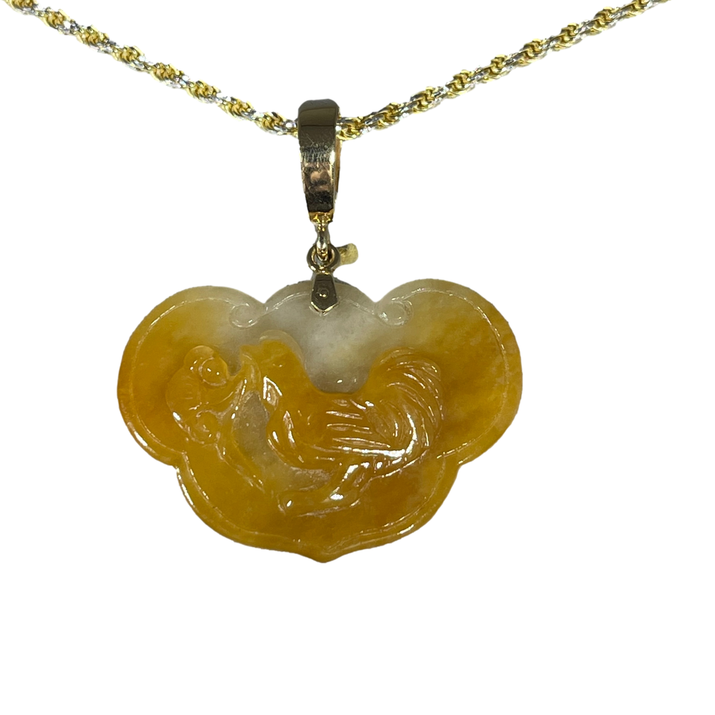 Yellow Jade Chicken Pendant