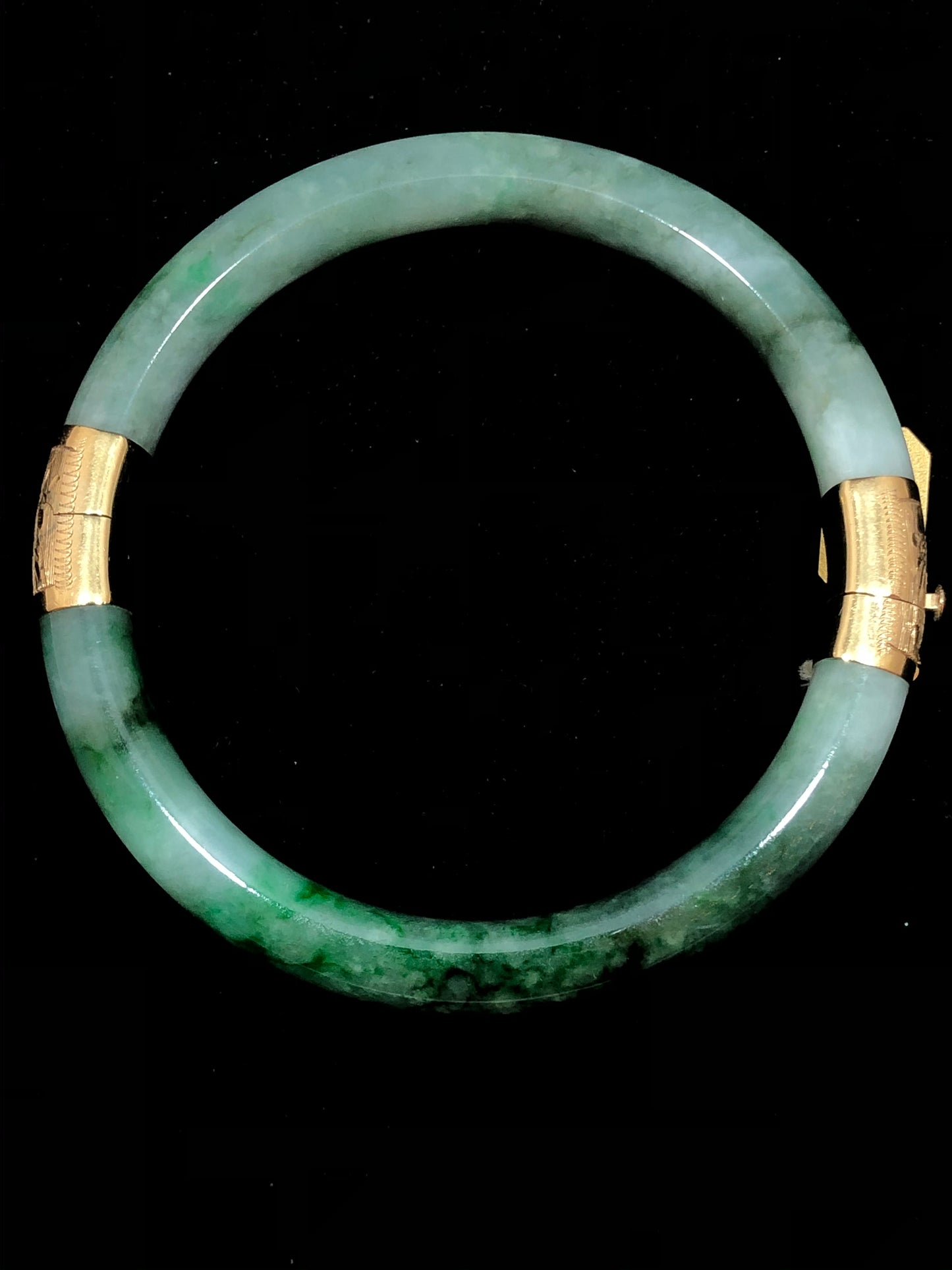 Green Jade Bangle Bracelet